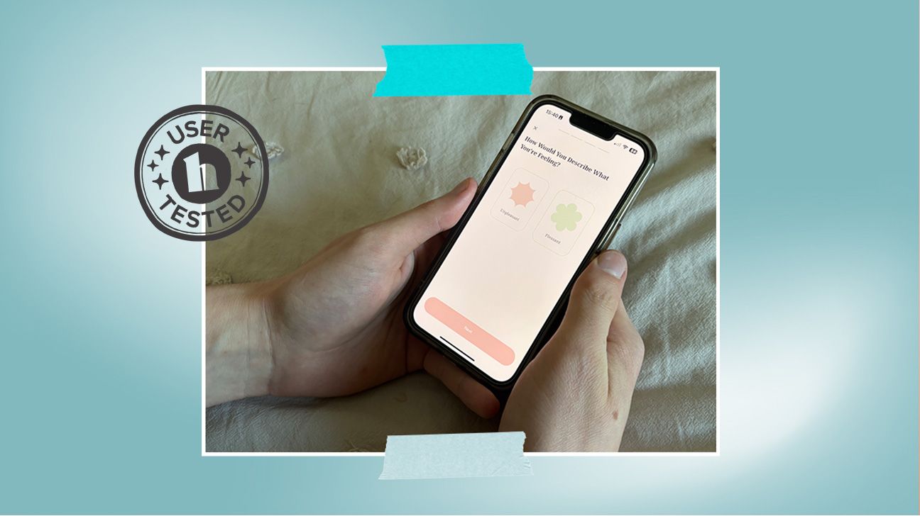 Reviewer testing Ritual online therapy.
